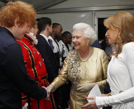 Ed Sheeran and The Queen