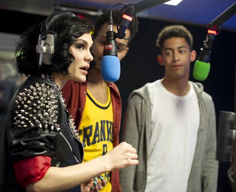 Jessie J and Rizzle Kicks backstage at the Summert