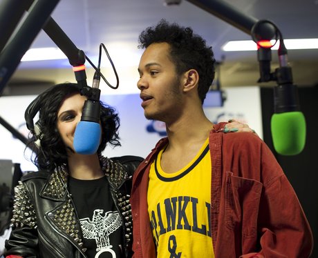 Jessie J and Rizzle Kicks backstage at the Summert
