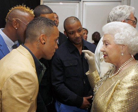 JLS and The Queen