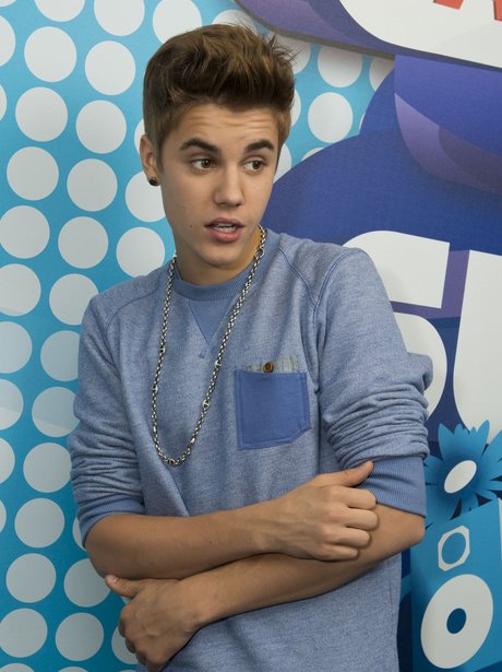 Justin Bieber backstage at the Summertime Ball 2012