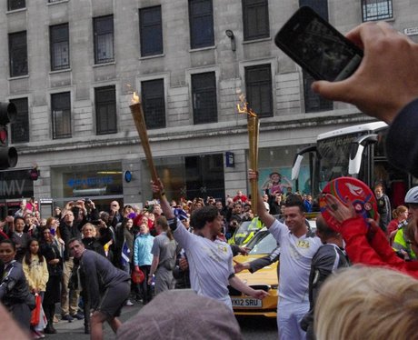 See what happened when the Olympic Torch came to G