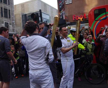 See what happened when the Olympic Torch came to G