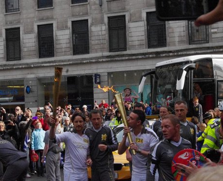 See what happened when the Olympic Torch came to G