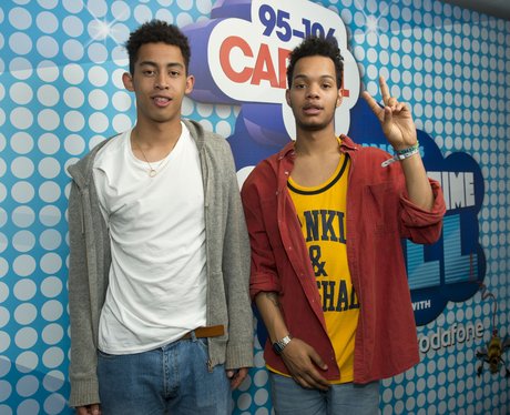 Rizzle Kicks backstage at the Summertime Ball 2012