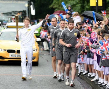 Olympic Torch Relay - Alnwick to Newcastle