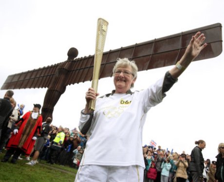 Olympic Torch Relay - Angel of the North