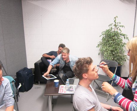 Lawson backstage at the Sumemrtime Ball 2012