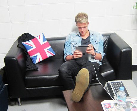 Lawson backstage at the Sumemrtime Ball 2012