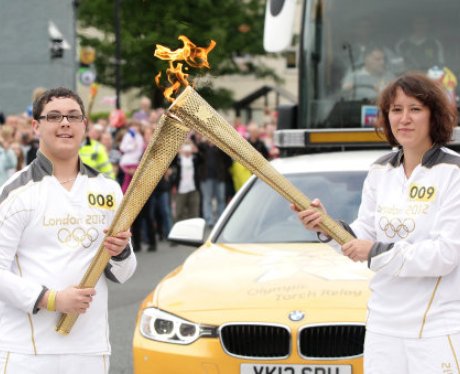 Olympic Torch Relay - Durham to Middlesbrough 