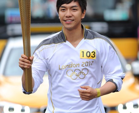 Torch bearer in Rochdale