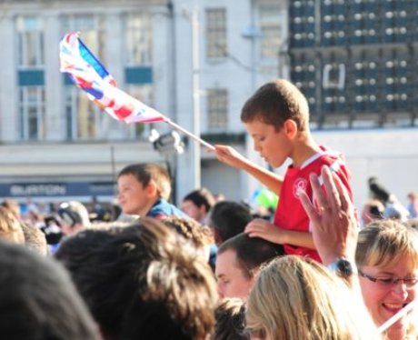 The olympic Flame in Nottingham
