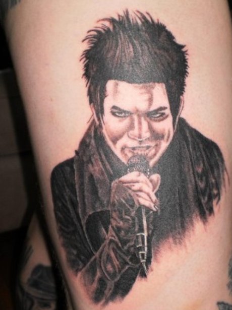 Adam Lambert fan tattoo