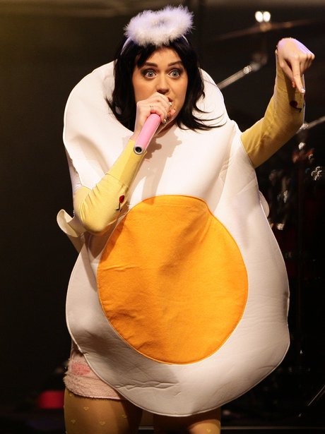 Katy Perry in a Fried Egg Costume