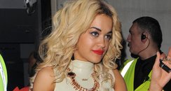 Rita Ora Wears PVC Dress