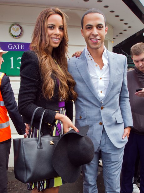 Rochelle Wiseman and Marvin Humes at Wimbledon