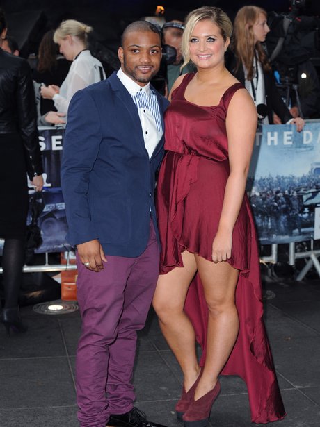 JB and Girlifriend at 'The Dark Kinght Rises' Prem