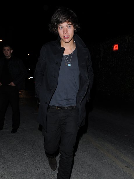 Harry Styles Night Out with Olly and Aston