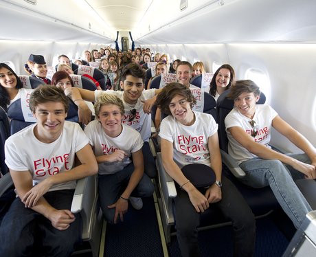 One Direction on their charity flight