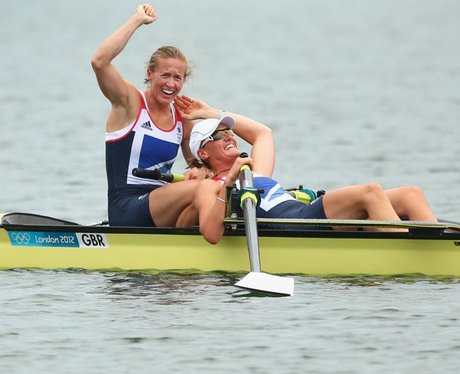 Helen Glover and Heather Stanning win Team GB's first Gold in the Women's Coxless Pairs