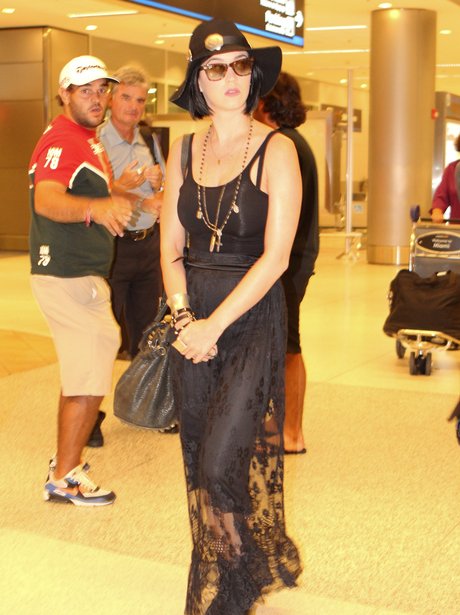 Katy Perry arrives in Rio De Janeiro.