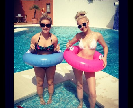 Perrie Edwards on holiday.