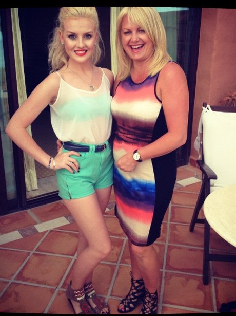 Perrie Edwrads of Little Mix with her mum
