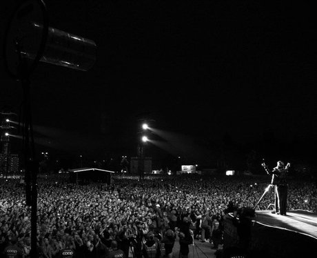 Rihanna performs live on stage