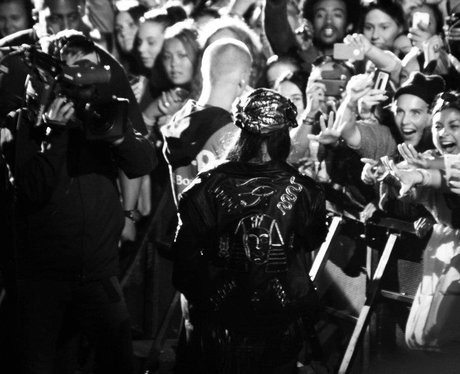 Rihanna performs live on stage