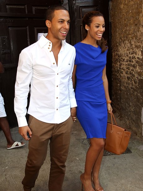 Rochelle Wiseman and Marvin Humes get married.