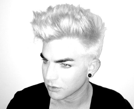 Adam Lambert with blonde hair