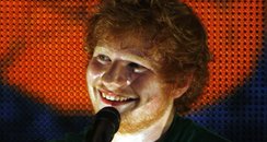 Ed Sheeran performs on stage in Australia