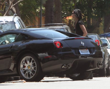 Katy Perry steps out of John Mayer's car in LA.