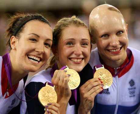 Dani King, Laura Trott And Joanna Rowsell Win The Olympic Women's Team Pursuit Gold