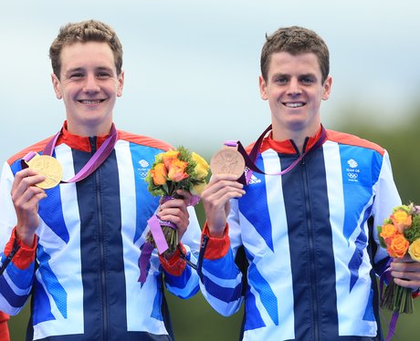 The Brownlee Brothers with their Olympic medals.