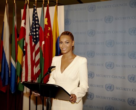 Beyonce making a public speech