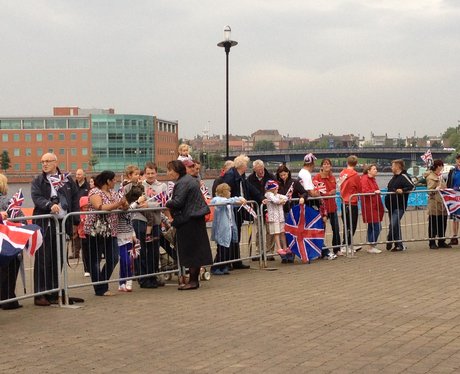 Crowds at Tees Rowing Club in Stockton