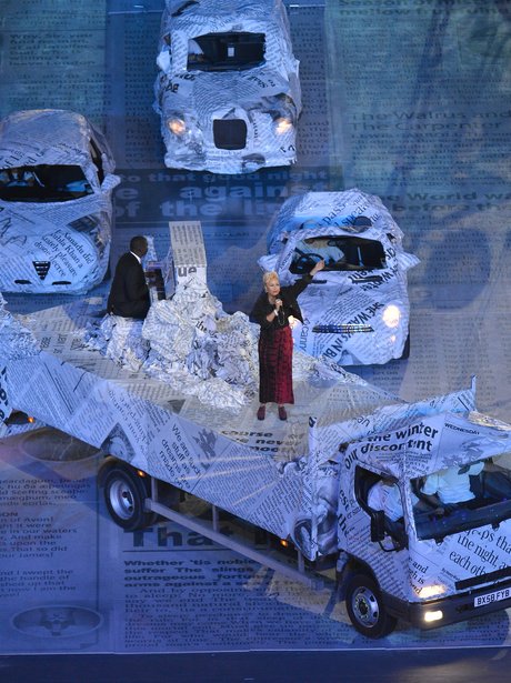 Emeli Sande performs at the Olympic Closing Ceremony