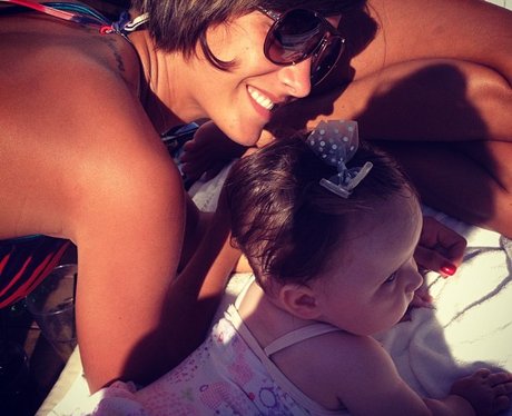 Frankie Sandford and Aoife Belle in Los Angeles.