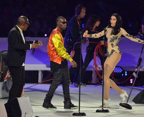 Jessie J, Taio Cruz and Tinie Tempah play the closing ceremony.