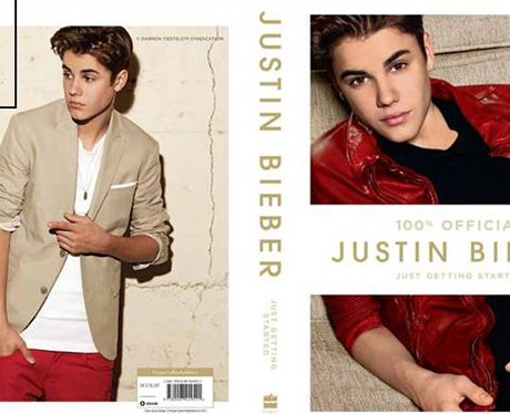 Justin Bieber's official new book cover.