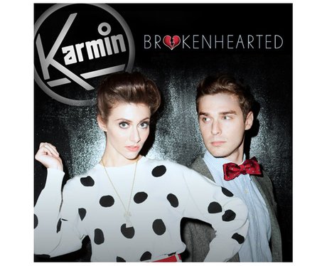 Karmin's 'Brokenhearted' single cover.