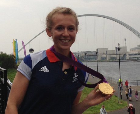 Kat Copeland with her Gold medal