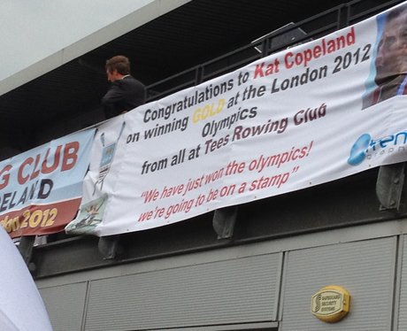Kat Copeland's homecoming event at Tees Rowing Clu