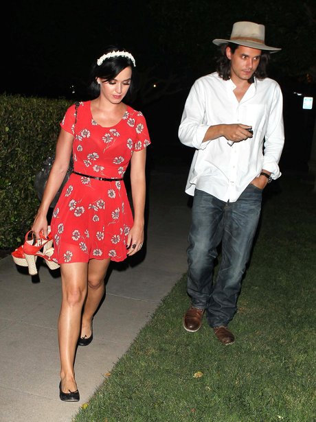 Katy Perry and John Mayer in Los Angeles.