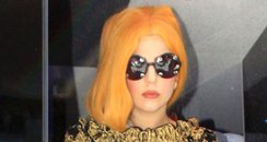 Lady Gaga with orange hair