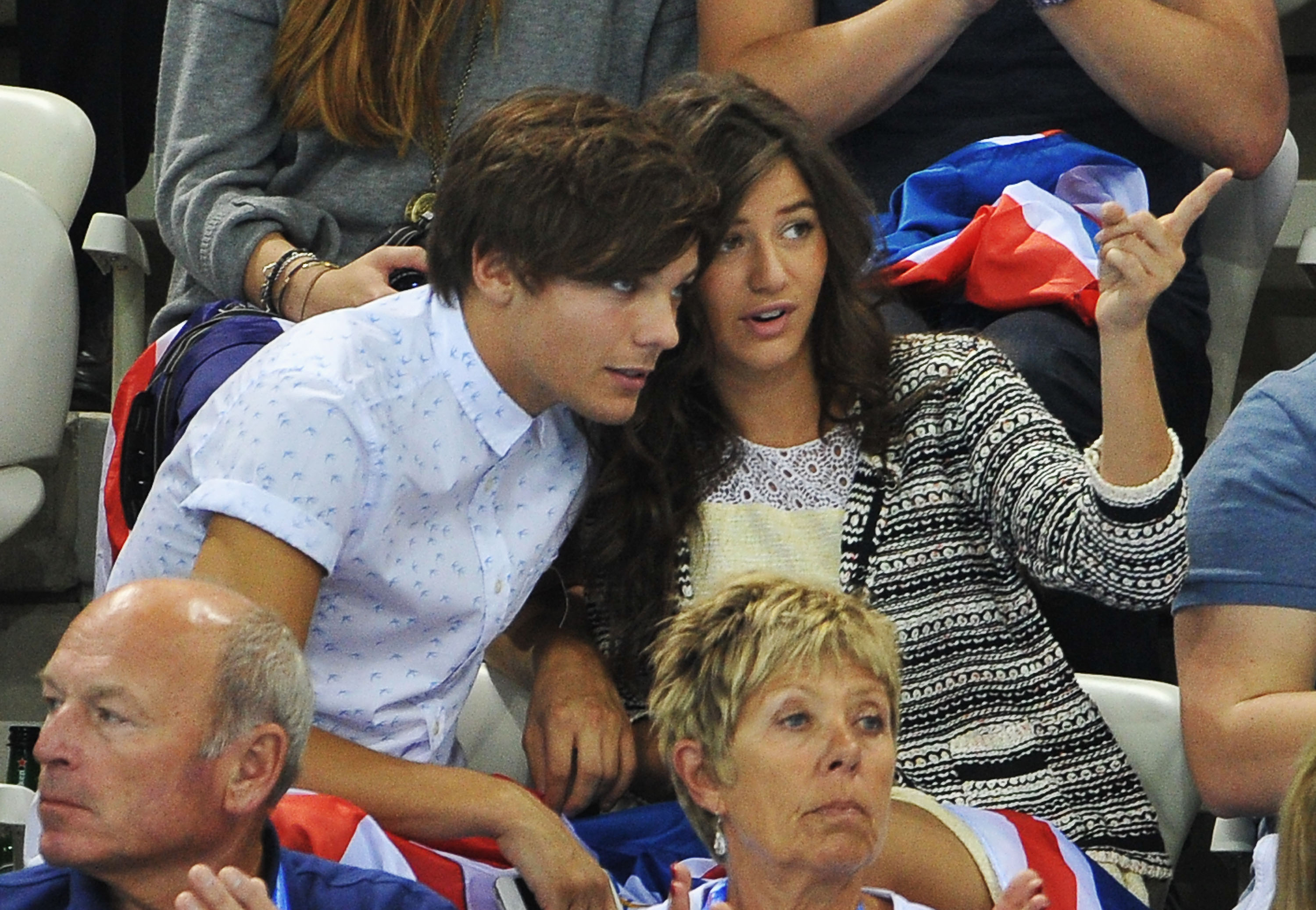 Louis Tomlinson and girlfriend Elenor Calder at Ol