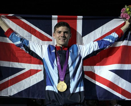 Luke Campbell with his gold medal and Union Jack