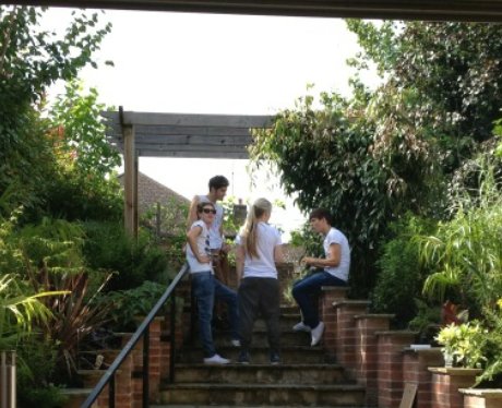 One Direction and McFly having a BBQ.