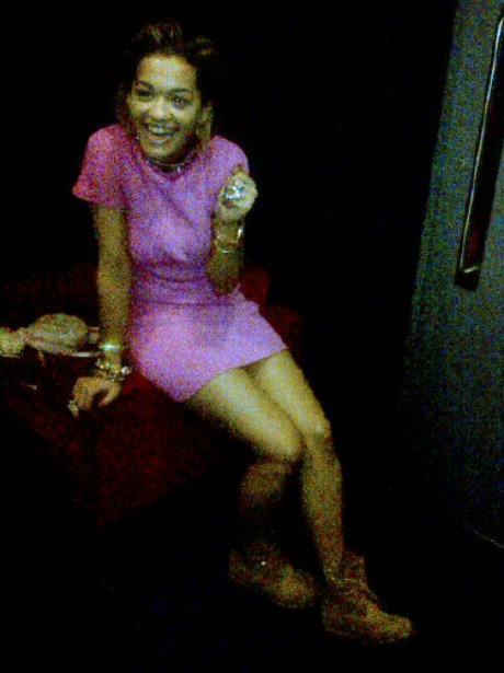 Rita Ora hangs out at Capital FM.